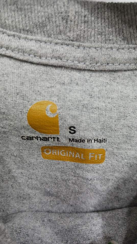 Men’s Carhartt Workwear Long Sleeve Pocket T-Shirt Sz S image number 3