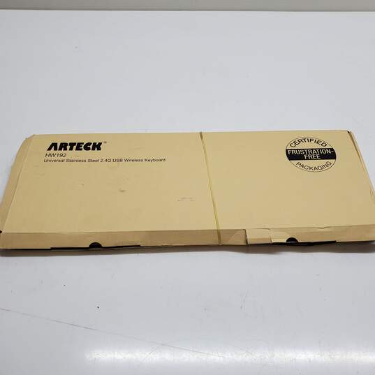 Arteck HW192 Universal Stainless Steel 2.4G USB Wireless Keyboard Parts/Repair image number 1