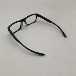 Mens Black Rectangle Full Frame Reading Eyeglasses With Black Case alternative image