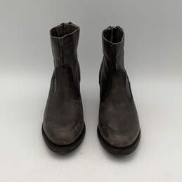 Womens Leslie Artisan 3476752 Gray Brown Round Toe Ankle Booties Size 8.5 alternative image