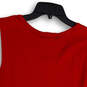 NWT Womens Red Scoop Neck Sleeveless Stretch Pullover Tank Top Size PM image number 4