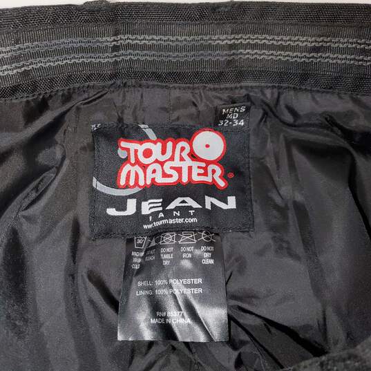Tour Master Black Jean Riding Pants W/Knee Pads NWT Men's Size M(32-34) image number 3