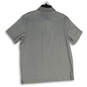 NWT Mens Gray Short Sleeve Spread Collar Polo Shirt Size Large image number 2