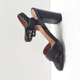 Jeffrey Campbell Women's Cermak Black Leather Heels Size 6.5 alternative image