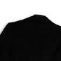 Womens Black Long Sleeve Pockets Notch Lapel One Button Blazer Size 8P image number 1