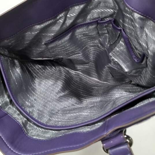 Women's Purple Simply Vera Shoulder Bag Purse image number 4