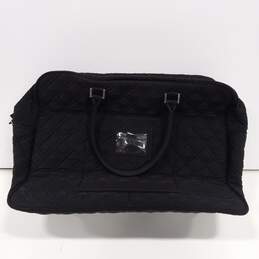 Womens Black Outer Pocket Inner Divider Top Handle Detachable Strap Duffle Bag alternative image