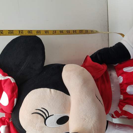 Disney 40 inch Jumbo Plush Minnie Mouse in Red Polka Dot Dress image number 3