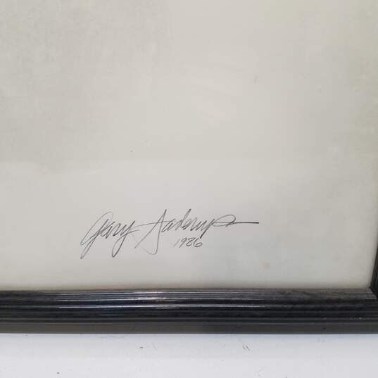 Vintage Signed & Framed James Dean Lithograph by Gary Saderup 1986 image number 3