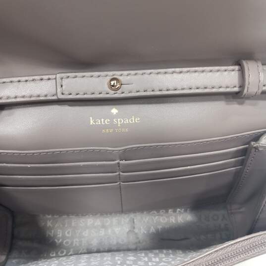 Kate Spade Gray Leather Glitter Crossbody Bag image number 3