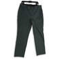 Mens Green Flat Front Slash Pocket Straight Leg Chino Pants Size 36X32 image number 1