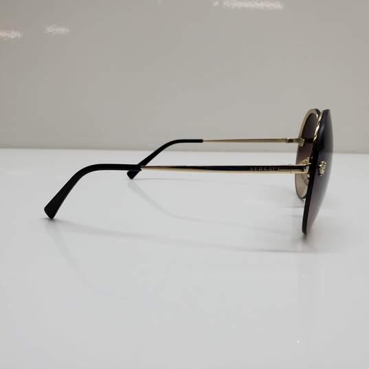 AUTHENTICATED VERSACE BROWN CIRCULAR SUNGLASSES 21276 1252/13 image number 5