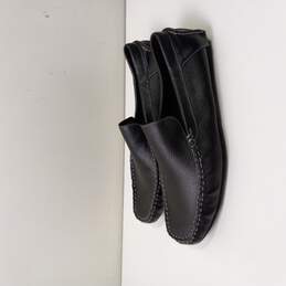Men's Black Leather Loafers Size 13