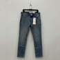NWT Womens Blue Denim Medium Wash 5 Pocket Design Skinny Jeans Size 33/30 image number 1