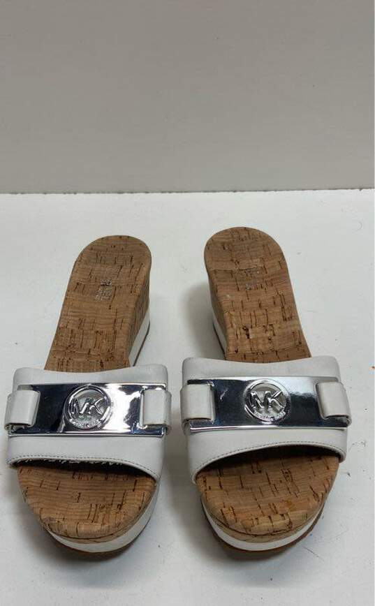 Michael Kors Warren Cork Wedge Slide Sandals Shoes Size 6.5 M image number 6