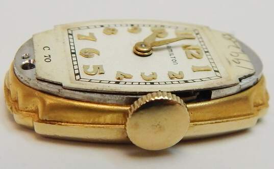 Ladies Vintage Hamilton 14K Gold Case 17 Jewels Wrist Watch 16.7g image number 5