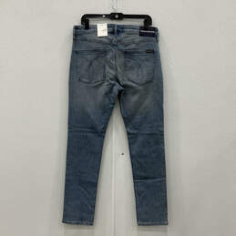NWT Womens Blue Denim Medium Wash 5 Pocket Design Skinny Jeans Size 33/30 alternative image