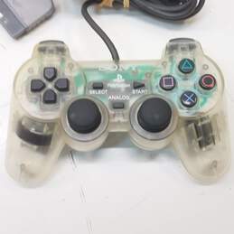 Sony PS1 controllers - DualShock SCPH-1200 - Emerald Green & Crystal alternative image