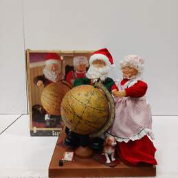 Grandeur Noel Collector's Edition Animated Musical Santa Sculpture IOB