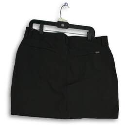 NWT Eddie Bauer Womens Black Slash Pocket Flat Front Mini Skirt Size 14 alternative image