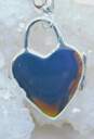 Sterling Silver Monet Rose Quartz Romantic Heart Charm Pendants 18.5g image number 4