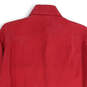 NWT Mens Red Spread Collar Long Sleeve Button-Up Shirt Size Small image number 4