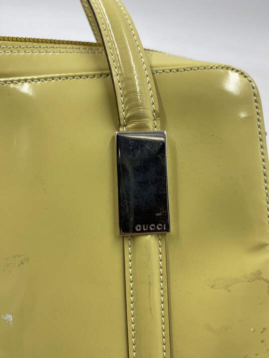 Authentic Gucci Lime Yellow Handbag image number 4
