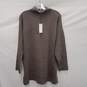 NWT Halston Studio Viscose & Polyester Blend Tunic Gray Sweater Size L/G image number 1
