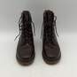 Timberland Womens Brown Leather Round Toe Lace-Up Ankle Combat Boots Size 8 image number 3