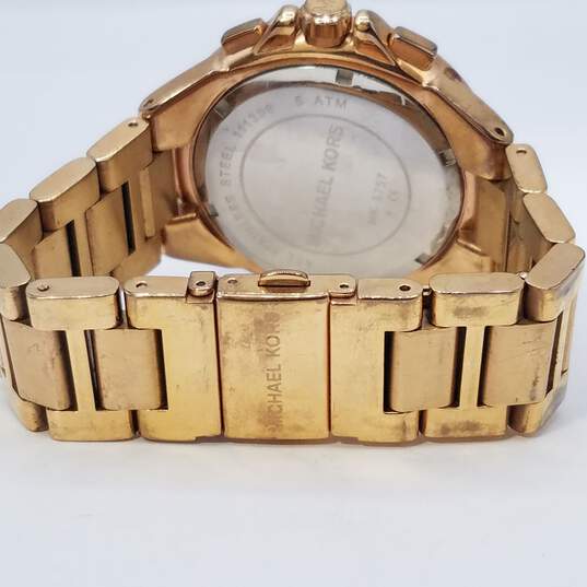 Michael Kors MK5757 43mm Rose Gold Tone Chrono Watch 150g image number 6