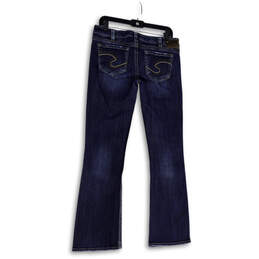 Womens Blue Denim Medium Wash Stretch Pockets Bootcut Jeans Size 30/33 alternative image