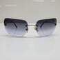 AUTHENTICATED CHANEL 4017 PURPLE GRADIENT RIMLESS SUNGLASSES W/ CASE image number 3