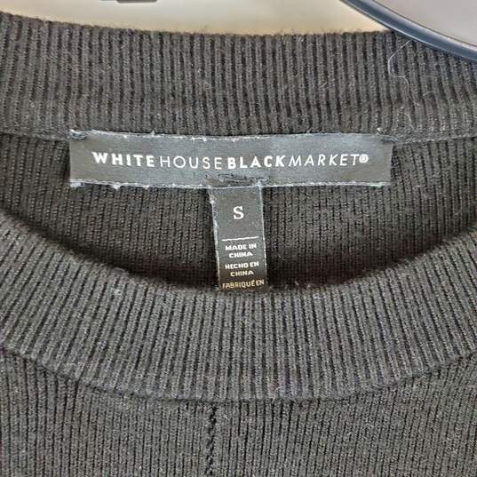 White House Black Market Women Black Sweater S image number 3