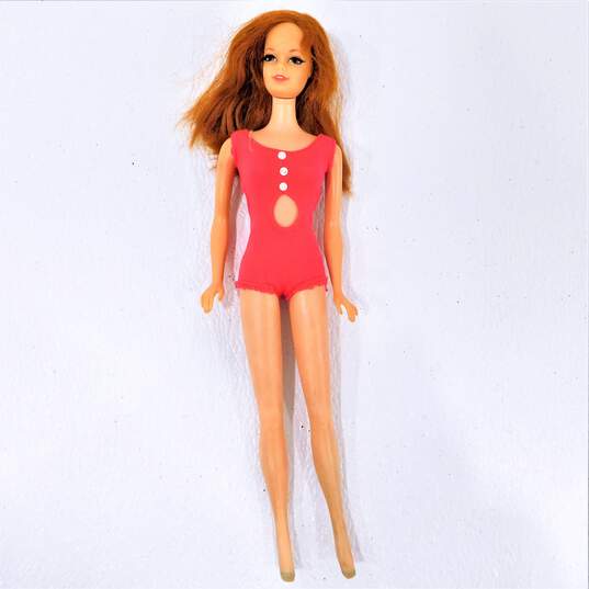 Vintage Mattel Barbie Twist N Turn Stacey Doll Titian Penny Red Hair W/ Swimsuit image number 1