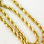 14k Yellow Gold Twisted Rope Chain Bracelet 4.4g image number 4