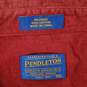 VTG Pendleton MN's 100% Cotton Red Long Sleeve Shirt Size XL image number 2