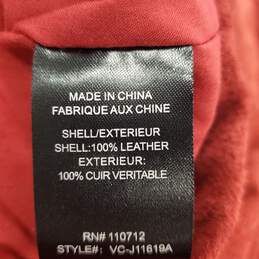 Vigoss Women Red Suede Leather Jacket M alternative image