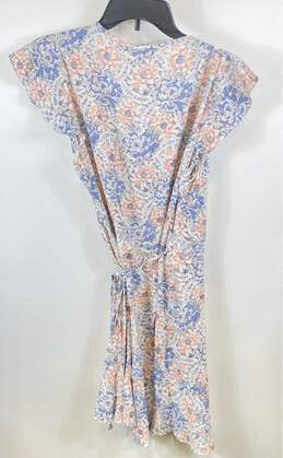 NWT Abercrombie & Fitch Womens Multicolor Floral Short Sleeve Wrap Dress Size M alternative image