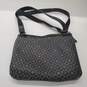 Fossil Black & Gray Patterned Coated Canvas Flat Small Crossbody image number 7