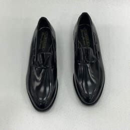 NIB Mens Tuscany 96136 Black Leather Almond Toe Loafer Dress Shoes Size 11D alternative image