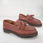 Dr. Martens Men's Adrian Yellow Stitch Brown Leather Tassel Loafers Size 10 image number 3