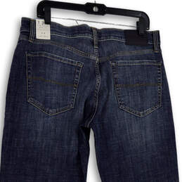 NWT Mens Blue Denim Medium Wash Stretch Pocket Straight Leg Jeans Sz 34/32 alternative image