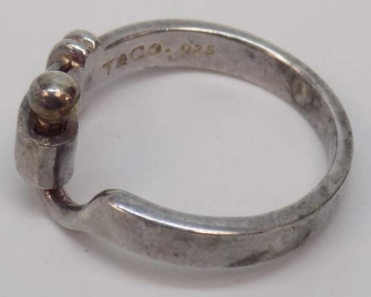 Tiffany & Co 925 Unique Hook Band Ring 4.0g image number 3