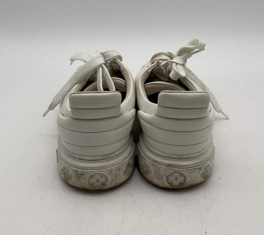 Louis Vuitton Women's Size 38.5 White Leather Sneakers image number 4