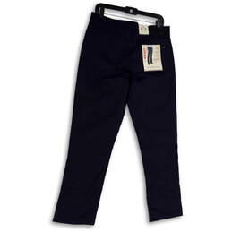 NWT Mens Blue Zippered Pocket Straight Leg Midway Chino Pants Size 32x30 alternative image