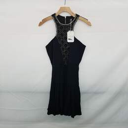 Millau Black Racerback Beaded Sleeveless Dress WM Size S NWT alternative image