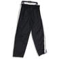 NWT Mens Black Striped Elastic Waist Pull-On Track Pants Size Large image number 2