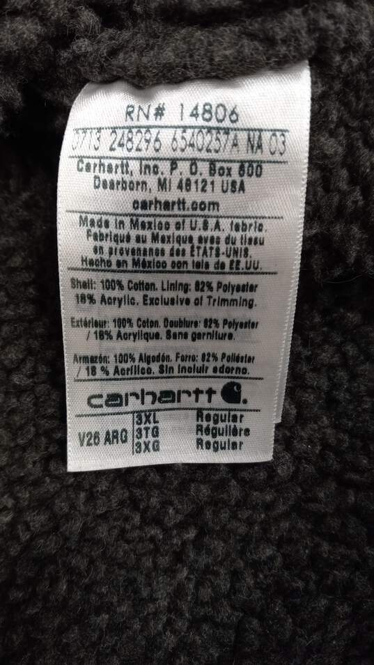 Men’s Carhartt Out Fleece Lined Canvas Vest Sz 3XL image number 4