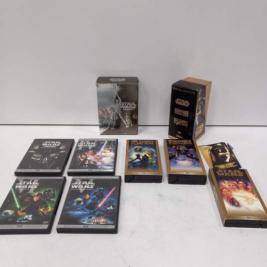 Star Wars Special Edition VHS Trilogy & Widescreen DVD Trilogy Box Sets image number 1