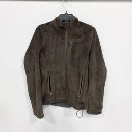Patagonia Men's Brown Full Zip Mock Neck Fleece Jacket Size S